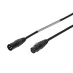 LEDJ 1m 3-Pin Male XLR - 3-Pin Female XLR DMX Cable