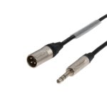 Elumen8 0.5m Neutrik TRS Jack – XLR Male Microphone Cable, Silver