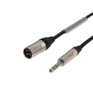 Elumen8 0.5m Neutrik TRS Jack - XLR Male Microphone Cable, Silver
