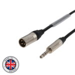 Elumen8 1m Neutrik TRS Jack – XLR Male Microphone Cable, Silver