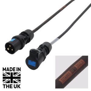 Tourspec 2m 2.5mm 16A Male - 16A Female Cable