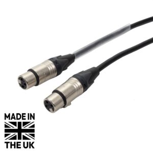 Tourspec 2m Neutrik XLR Female-Female Microphone Cable, Silver