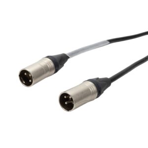 Elumen8 2m Neutrik XLR Male-Male Microphone Cable, Silver