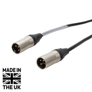 Tourspec 2m Neutrik XLR Male-Male Microphone Cable, Silver