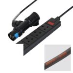 Elumen8 1m 16A T-Connect to 4 Way 13A Socket Cable