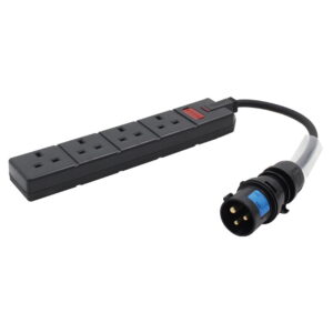 Elumen8 0.35m 16A Plug to 4 Gang 13A Socket Cable
