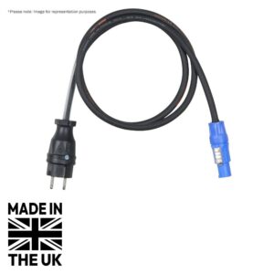 Tourspec 2m PCE Schuko - Neutrik powerCON Cable - 1.5mm H07RN-F