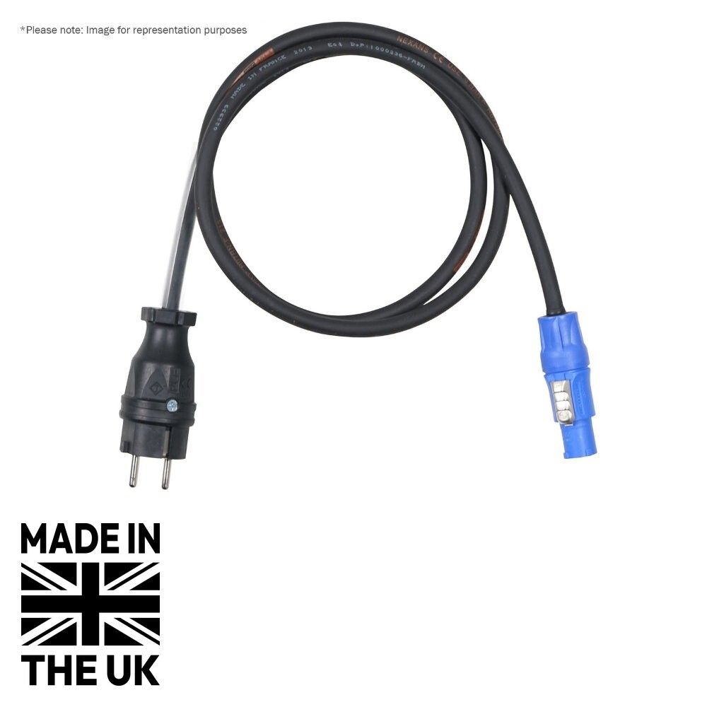Tourspec 5m PCE Schuko - Neutrik powerCON Cable - 1.5mm H07RN-F Tourspec 5m PCE Schuko - Neutrik powerCON Cable - 1.5mm H07RN-F