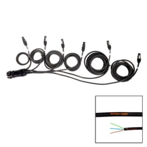 Elumen8 Socapex 19-Pin Male - powerCON TRUE1 1.5mm Staggered Fan-Out Cable
