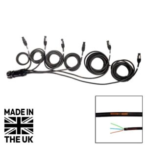 Tourspec Socapex 19-Pin Male - powerCON TRUE1 1.5mm Staggered Fan-Out Cable