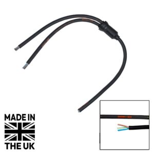 Tourspec Moulded Y Split, 2 Way 1.5m Tails - 6mm 3C Bare Ends