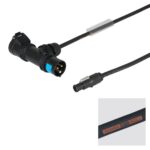 Elumen8 3m PCE 16A Black T-Connect to powerCON TRUE1 TOP Cable