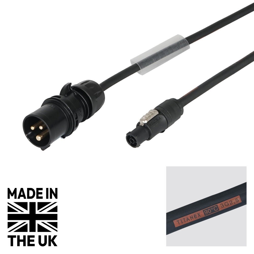 Tourspec 3m 2.5mm 16A Male – powerCON TRUE1 TOP Tourspec 3m 2.5mm 16A Male - powerCON TRUE1 TOP
