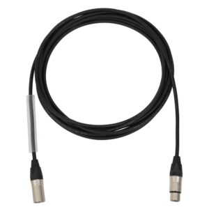Elumen8 1.5m Neutrik XLR Male - XLR Female Microphone Cable, Silver