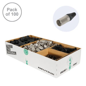 Neutrik XLR 5-Pin Male Plug Pack of 100 (NC5MXX-D)