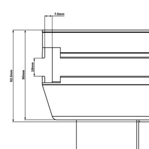 Global Truss GT Stage Deck 2 x 1m Hexa R/H Triangle Stage Platform