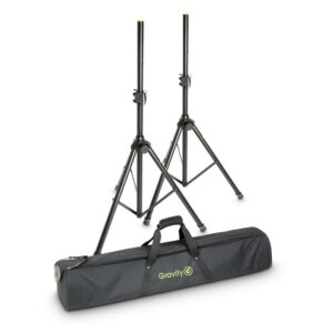 Gravity SS 5212 B SET 1 - Set of 2 Steel Speaker Stands with Carrying Bag