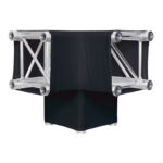 LEDJ Black 3 Way 90 Degree Corner Quad Truss Sleeve/Sock