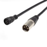 LEDJ 1m DMX XLR 3-Pin Male – Hydralock DMX Female Cable