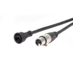 LEDJ 1m DMX XLR 3-Pin Female – Hydralock DMX Male Cable