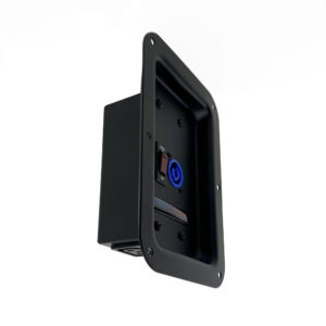 Penn Elcom 10A Large Black Power Dish (Vertical)