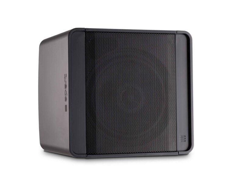 Apart KUBO5T Black 5.25″ 100V/16Ω 80W Cube Design Speaker+Brack