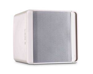 Apart KUBO5T White 5.25″ 100V/16Ω 80W Cube Design Speaker+Brack