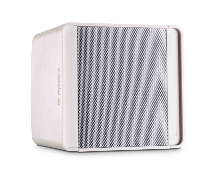 Apart KUBO5 White 5.25″ 80W 8Ω Cube Design Speaker+Bracket