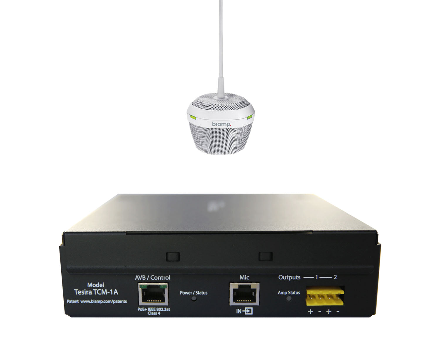 Biamp Parle TCM-1A Pendant AVB Beamtracking Mic and PoE Amplifier White Biamp Parle TCM-1A Pendant AVB Beamtracking Mic and PoE Amplifier White - Image 1