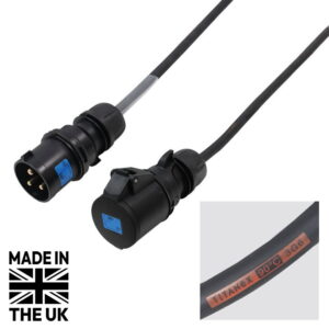 Tourspec 3m 32A Male - 32A Female 1PH 6mm 3C Cable
