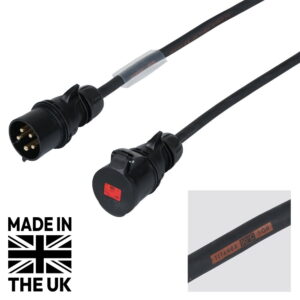 Tourspec 50m 32A Male - 32A Female 3PH 6mm 5C Cable