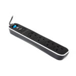 Masterplug 2m 13A Surge Protected 4 Gang with USB SRGLSU42PB-MP