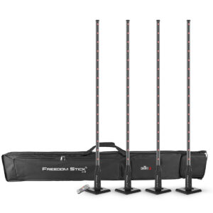 CHAUVET DJ Freedom Stick X4 4-PACK Free-Standing Battery LED Batton Inc Case