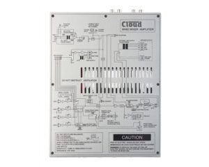 Cloud MA60T Mixer Amp 70/100VTransformer 4-Line/1-Mic Input 1/2 Rack