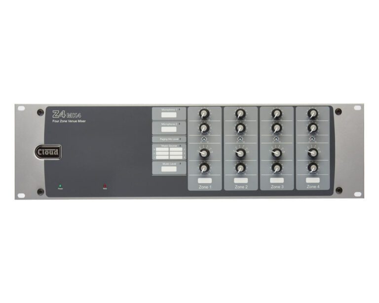 Cloud Z4 Mk4 Four Zone-Mixer 6-Line+2-Mic+Paging Mic Input 3U