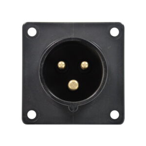 PCE 16A 230V 2P+E Black Appliance Inlet (613-6X)
