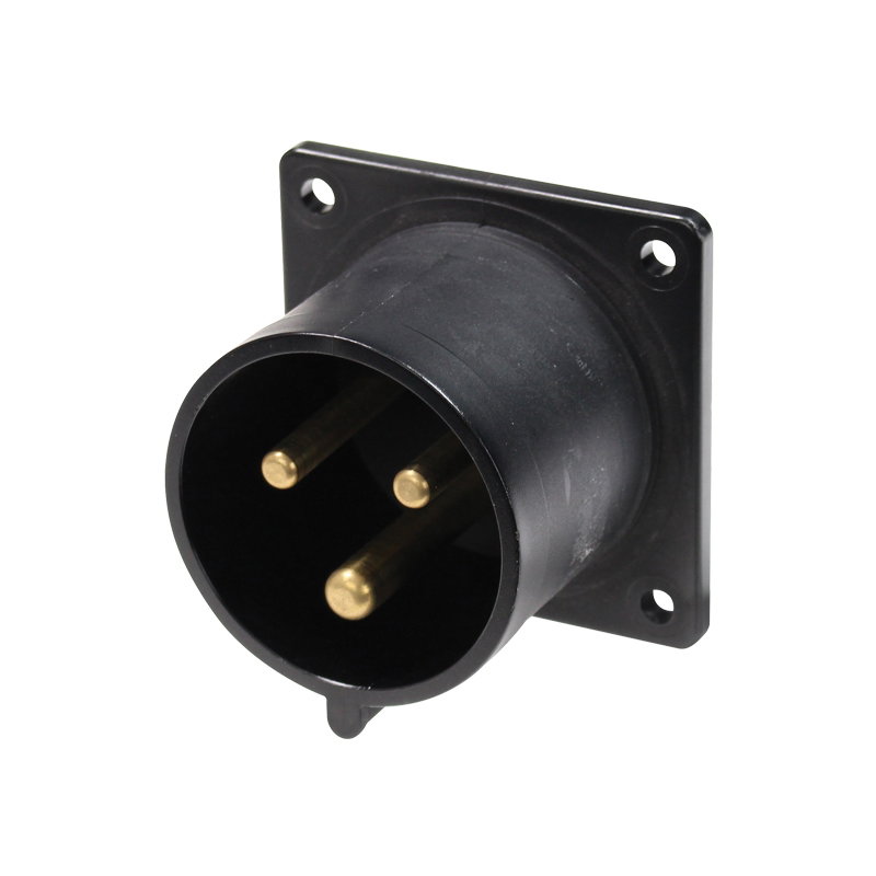 PCE 32A 230V 2P+E Black Appliance Inlet (623-6X) PCE 32A 230V 2P+E Black Appliance Inlet (623-6X) - Image 1