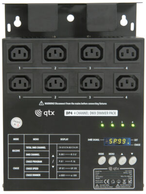 QTX DP4 4 Channel DMX dimmer pack