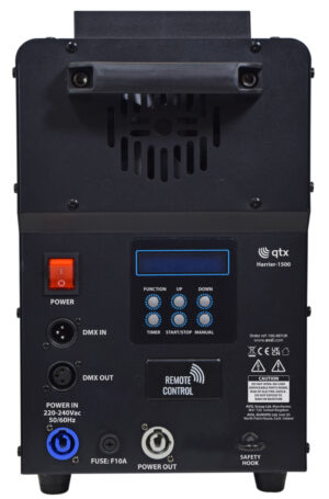 QTX 1500W Vertical/Horizontal LED Smoke Jet Machine