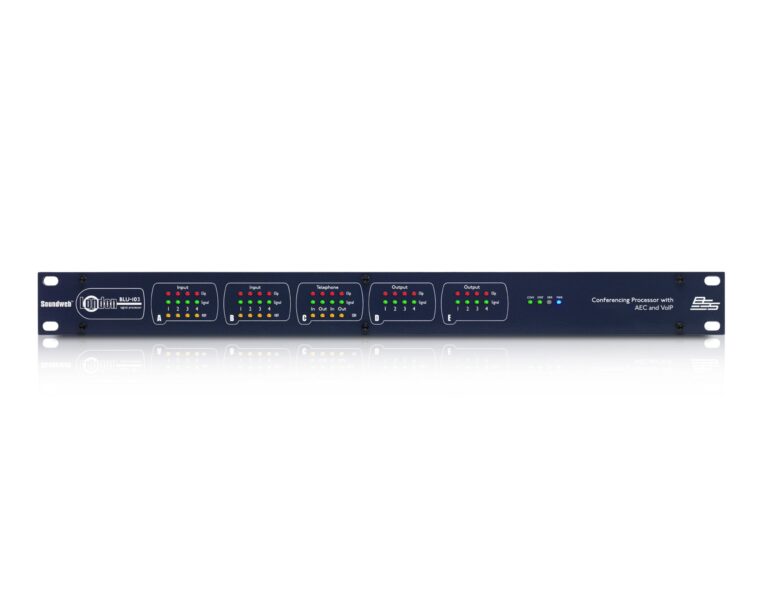BSS BLU103 Soundweb London Signal Processor - 8-In / 8-Out, VoIP, 1U