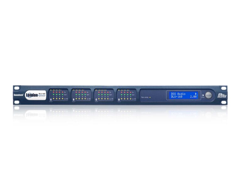 BSS BLU160 Soundweb London Signal Processor - Chassis Only, 4 Card Slots, 1U