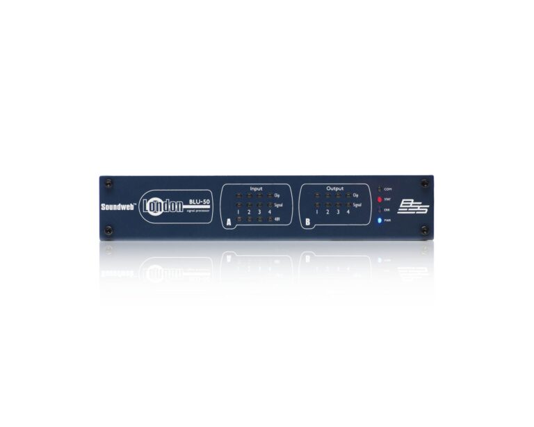 BSS BLU-50 Soundweb London DSP Processor - 4-In / 4-Out 1U Half Rack