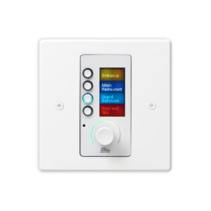 BSS Contrio EC-4BV Soundweb London Ethernet Wall Controller, 4 Buttons + Volume, White (EU)