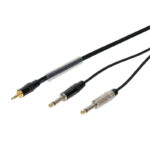 W Audio CABL114 3m 3.5mm Stereo Jack to 2 x 6.35mm Mono Jack Cable