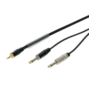 W Audio CABL114 3m 3.5mm Stereo Jack to 2 x 6.35mm Mono Jack Cable