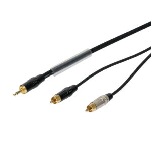 W Audio CABL116 3m 3.5mm Stereo Jack to 2 x Phono (RCA) Cable