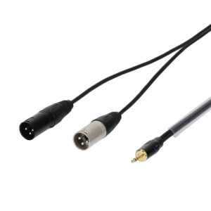 W Audio CABL118 3m 3.5mm Stereo Jack to 2 x XLR Male Cable