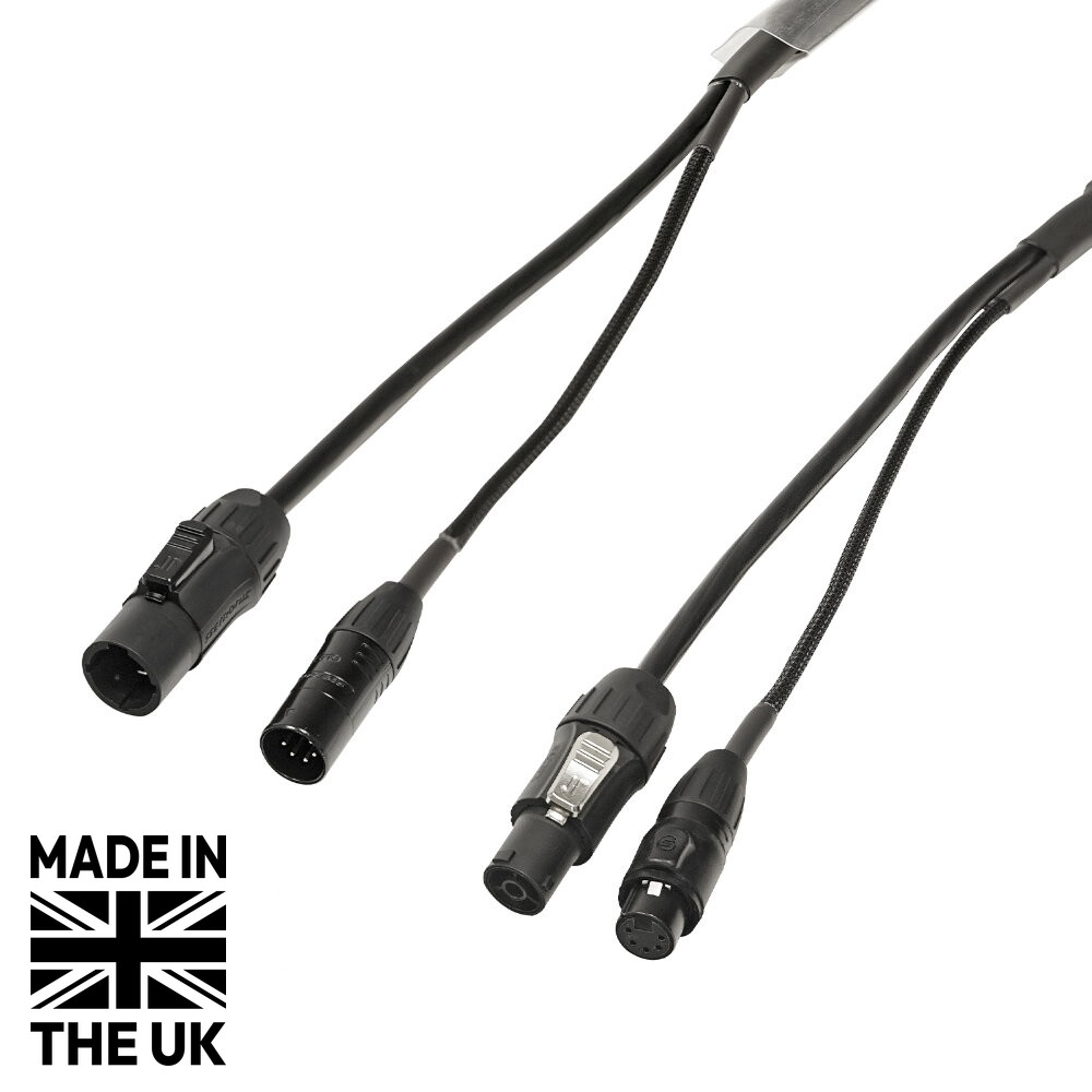 Tourspec 3m Combi 1.5mm IP65 Seetronic TR1 Power/ 5-Pin DMX Cable Tourspec 3m Combi Cable, IP65 TR1 Power + 5-Pin DMX 1.5mm² (CABL1203)