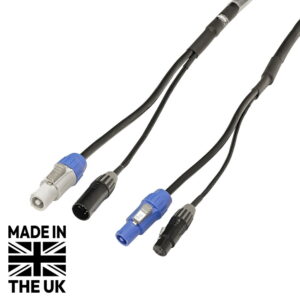 Tourspec 2m Seetronic PowerTwist and 5-Pin DMX Combi Cable, 1.5mm (CABL1222)