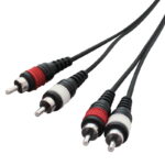 W Audio CABL131 3m 2 x Phono to 2 x Phono Cable